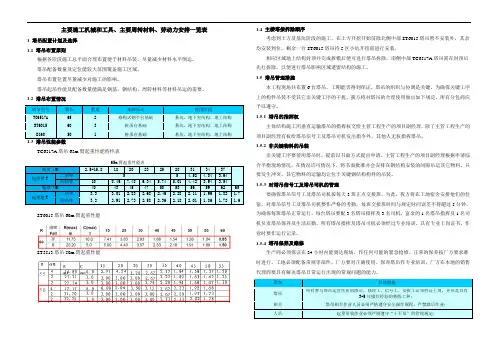 建设工程主要施工机械和工具、主要周转材料、劳动力安排一览表