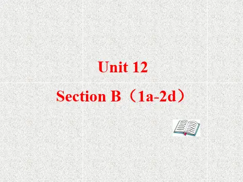 九年级unit 12《could you please...》(sectionb 1a-2d)课件