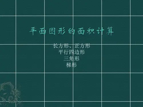 小学五年级数学 平面图形的面积计算