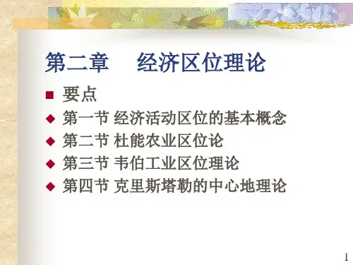 第三讲 杜能农业区位论