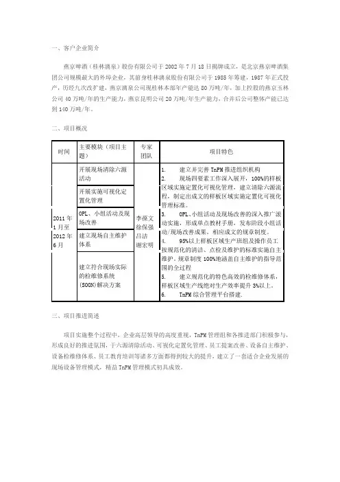 TPM实施案例(有李保文)