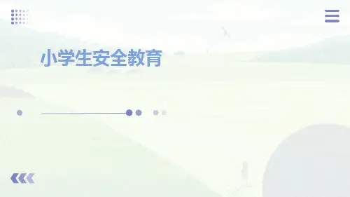小学生安全教育PPT 