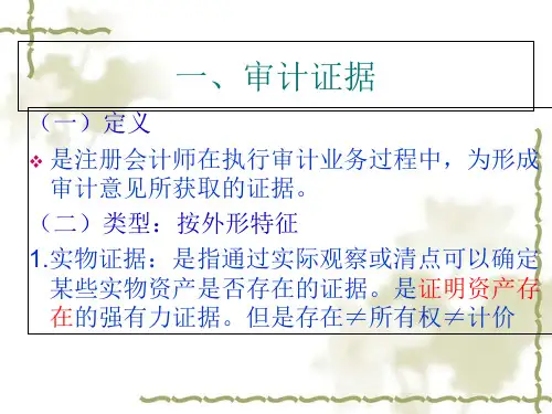 审计证据