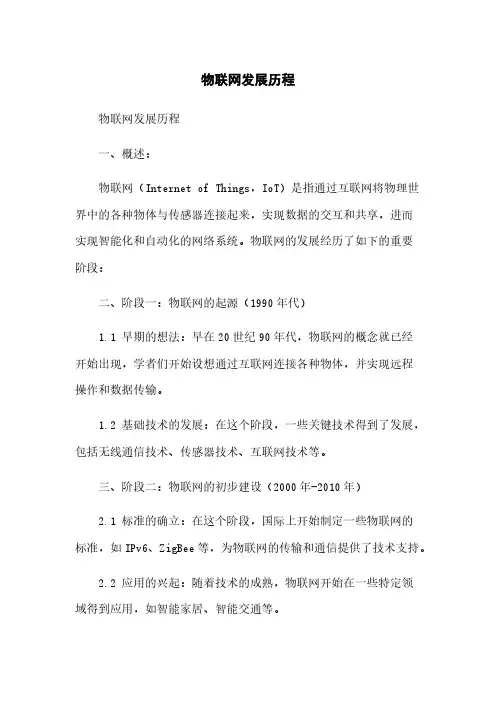 物联网发展历程