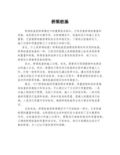 桥梁桩基 
