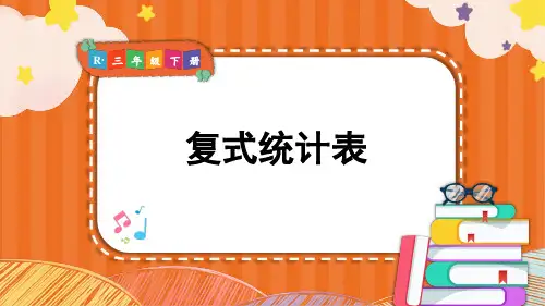人教版三年级下册数学期末知识点复习——复式统计表