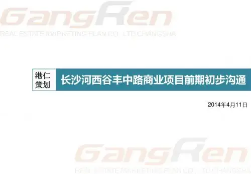 2014年4月11日长沙河西谷丰中路商业项目前期初步沟通