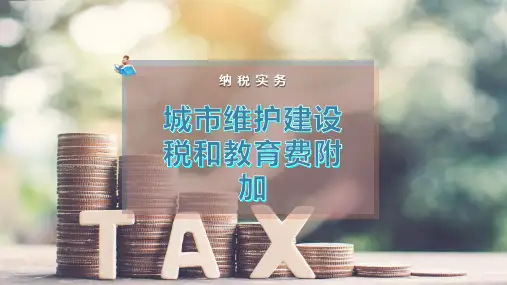 城市维护建设税和教育费附加