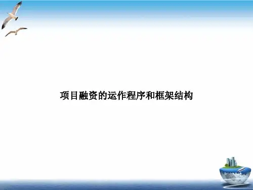 项目融资的运作程序和框架结构实用PPT