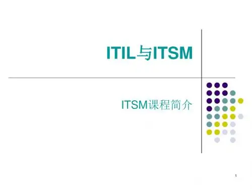 IT服务管理经典ppt课件