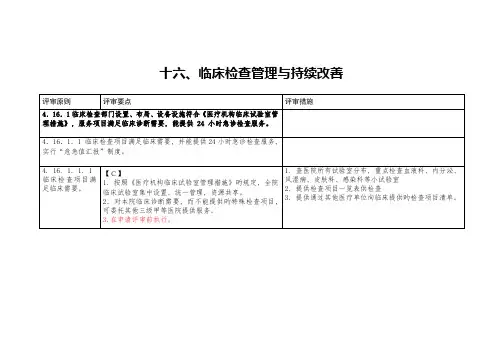 三级综合医院评审标准细则安徽医院管理协会