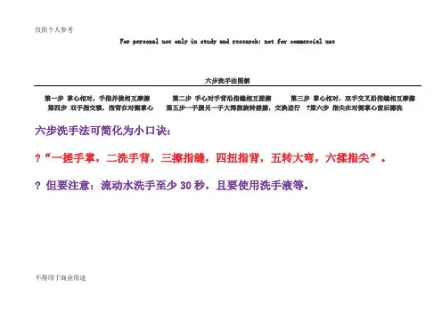 六步洗手法图解