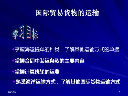 国际贸易货物运输