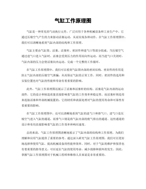 气缸工作原理图