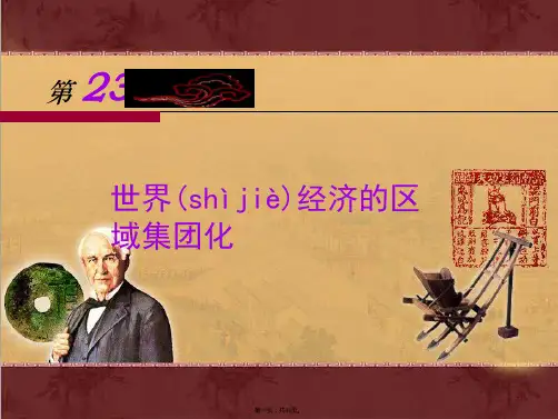世界经济的区域集团化课件