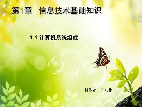 计算机的基本组成ppt