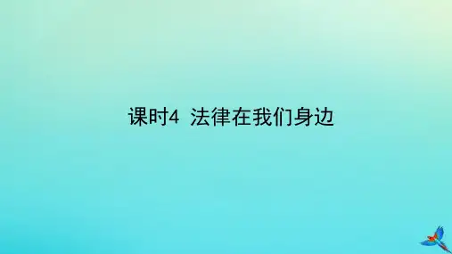陕西专用2020版中考道德与法治一练通第一部分教材知识梳理领域一成长中的我主题二心中有法课时4法律在我们