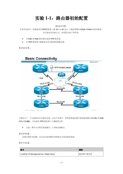 CISCOCCNP认证考试全部试验