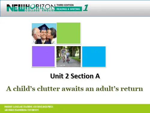 第三版新视野大学英语读写教程1 Unit 2 Section A