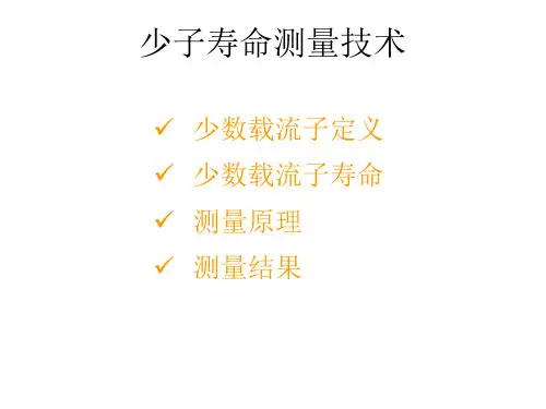 半导体少子寿命测量技术(课件)