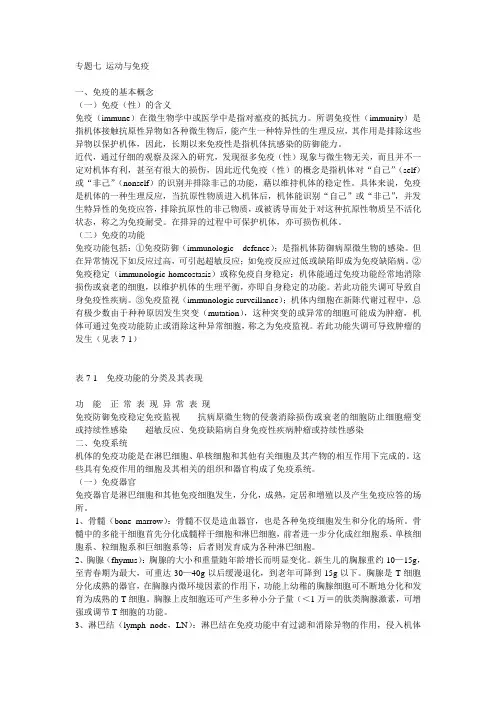 运动与免疫