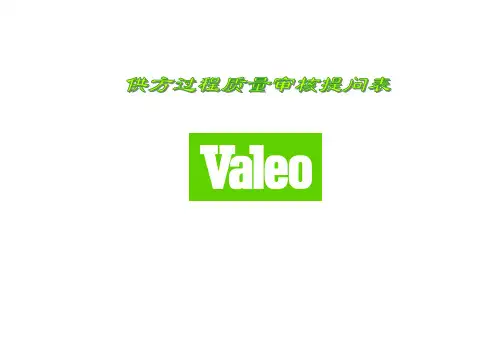 法雷奥VAleo特殊要求(Chinese)