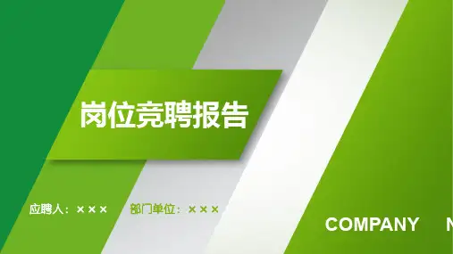 (计算机)软件技术(工程)岗位竞聘演讲汇报报告PPT