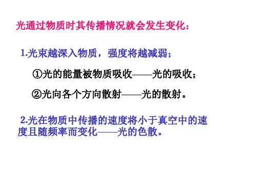 第六章光的吸收、散射和色散
