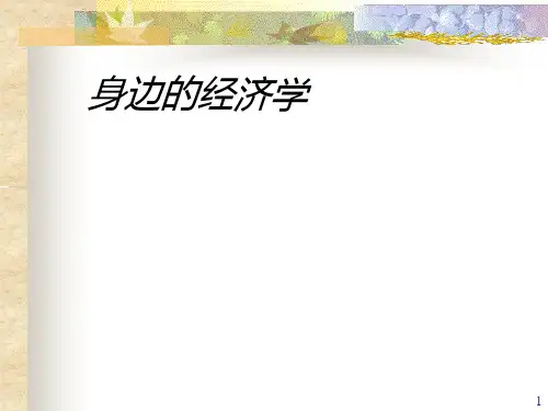 身边的经济学PPT课件