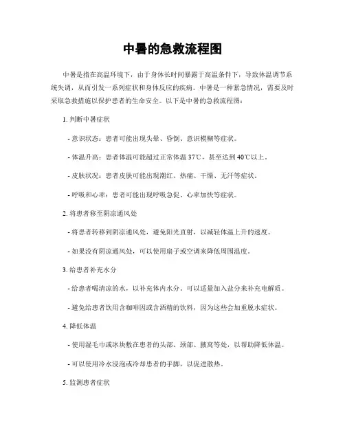 中暑的急救流程图