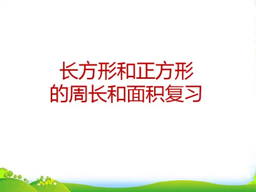 苏教版三年级下册数学课件10.4 长方形和正方形的面积和周长计算复习 (共16张PPT)