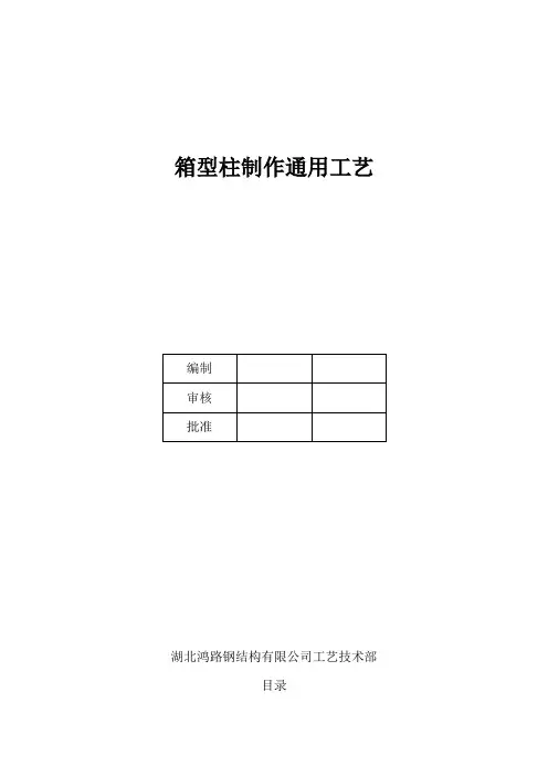 箱型柱焊接