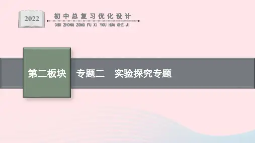 2024年中考物理总复习：实验探究专题课件新人教版