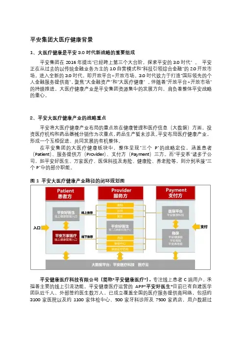 中国平安大医疗健康战略