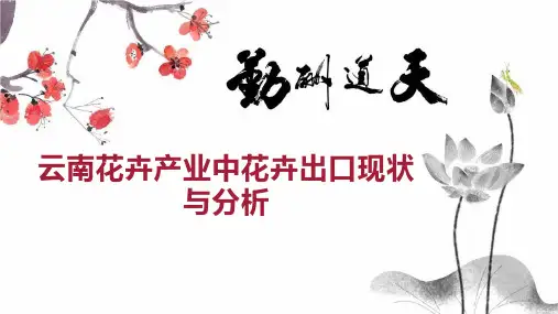 云南花卉产业中花卉出口现状与分析