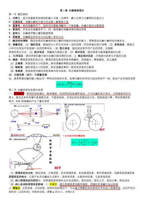 第二章 仪器精度理论
