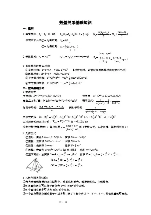 公务员考试——数量关系公式讲解