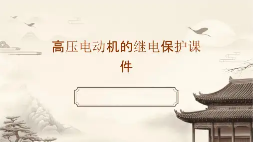 高压电动机的继电保护课件