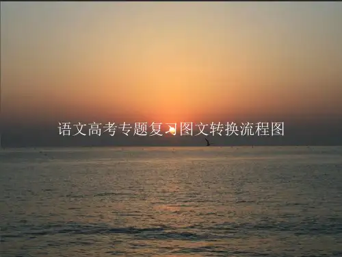语文高考专题复习图文转换流程图PPT课件