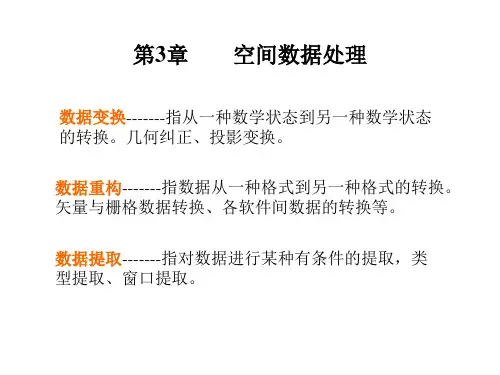 第三章 空间数据处理