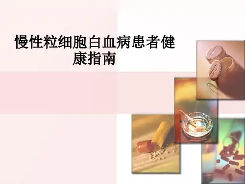 慢性粒细胞白血病患者健康指南ppt课件