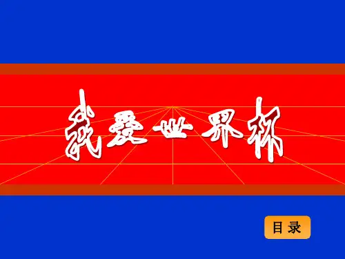 中学生电脑作品制作我爱世界杯