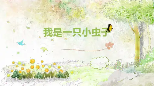 人教版部编本二年级下册我是一只小虫子优秀PPT