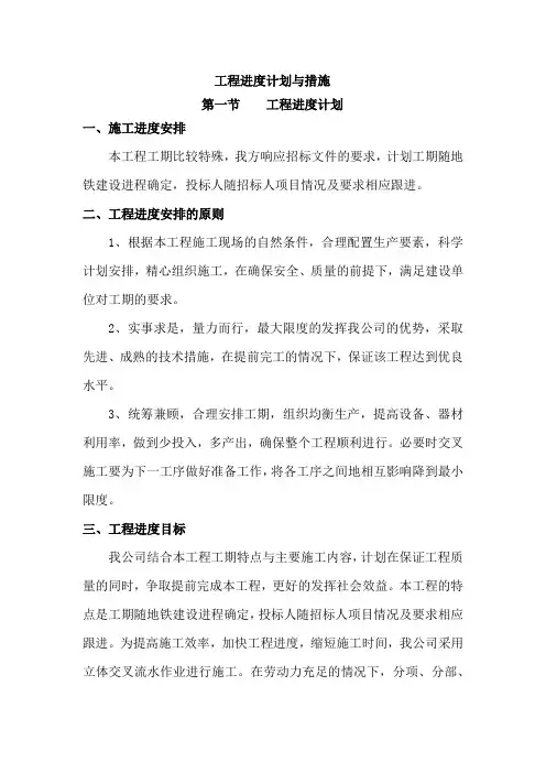 工程进度计划与措施