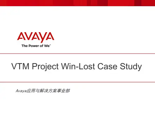 VTM Project Win-Lost Case Study(VTM项目案例学习)
