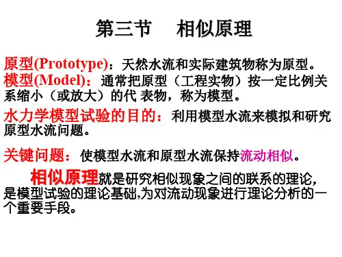 流体力学4-3.4相似定理