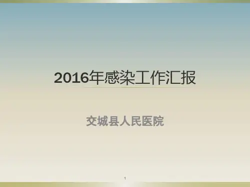 院感工作汇报ppt演示课件