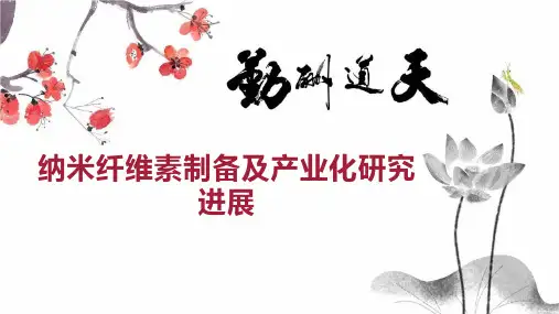 纳米纤维素制备及产业化研究进展