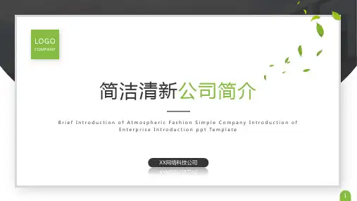 公司简介PPT模板