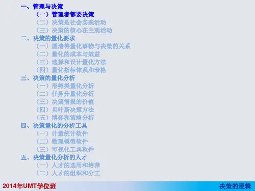决策量化方法